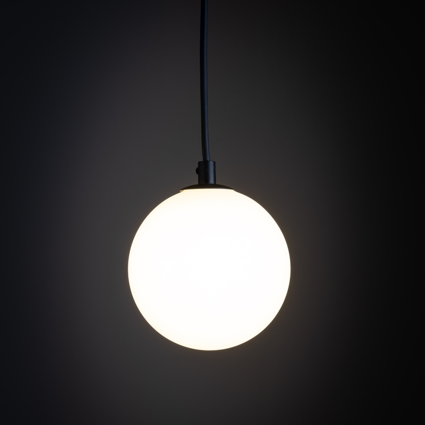Lampadario a sospensione con filo per sistema ferroviario monofase TRACER 1xG9/8W/230V nero/bianco