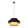 Lampadario su filo PRETO GOLD 1xE27/60W/230V - certificato FSC