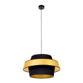 Lampadario su filo PRETO GOLD 1xE27/60W/230V - certificato FSC