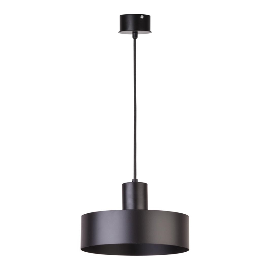 Lampadario su filo RIF 1xE27/60W/230V d. 25 cm nero