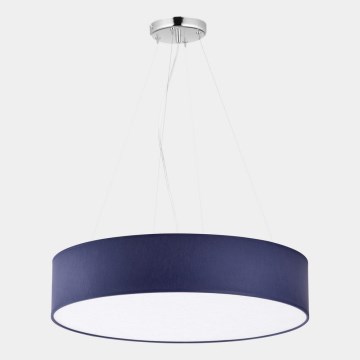 Lampadario su filo RONDO 4xE27/15W/230V blu