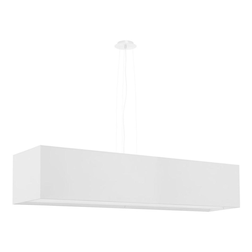 Lampadario su filo SANTA 5xE27/60W/230V 120 cm bianco