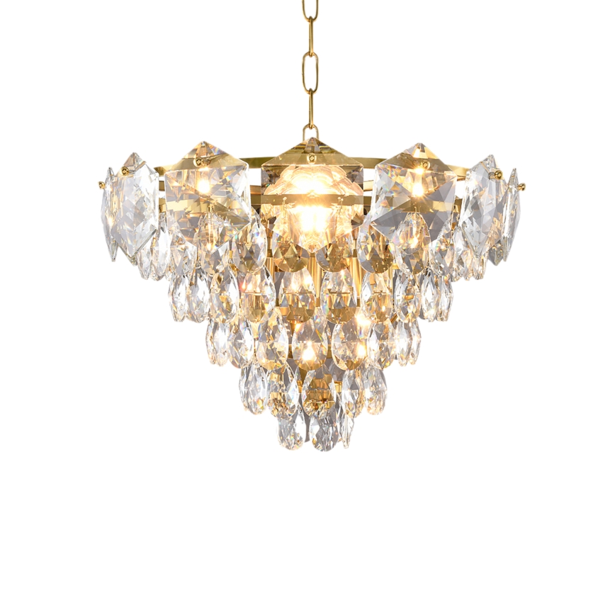 Lampadario su filo SELENA 6xE14/40W/230V dorato