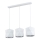 Lampadario su filo  SIRO 3xE27/15W/230V bianco/argento