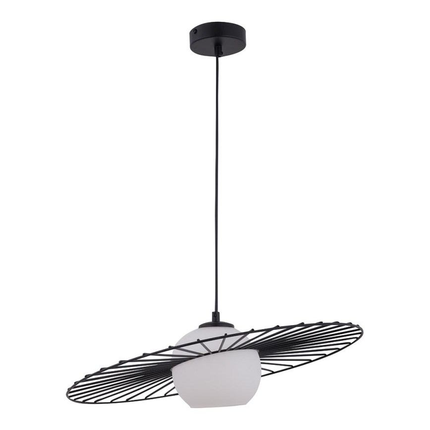 Lampadario su filo SOL 1xE27/60W/230V nero