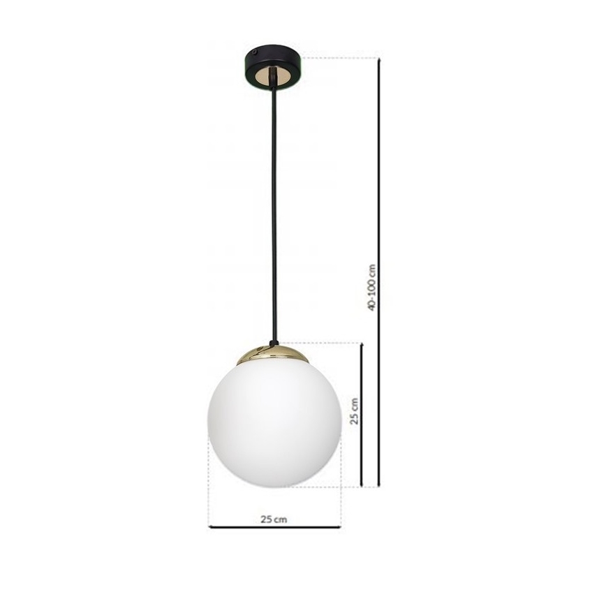 Lampadario su filo SPARTA 1xE27/60W/230V