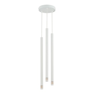 Lampadario su filo STALACTITE LASER 3xG9/3W/230V bianco