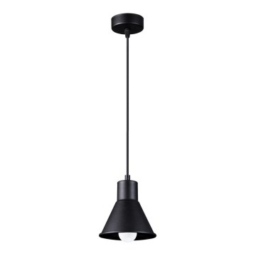 Lampadario su filo TALEJA 1xE27/60W/230V nero