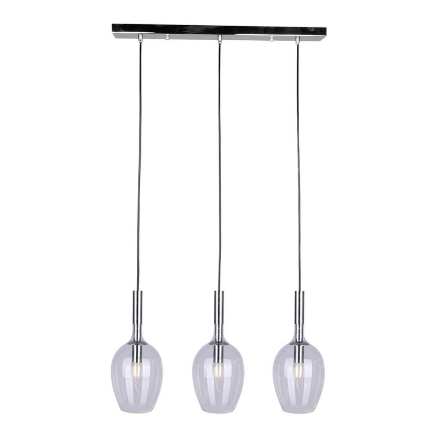 Lampadario su filo TANGO 3xE14/40W/230V chiaro