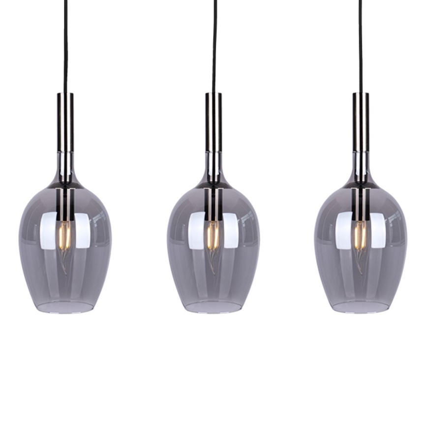 Lampadario su filo TANGO 3xE14/40W/230V nero