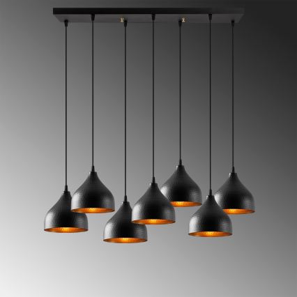 Lampadario su filo TATTOO 7xE27/40W/230V