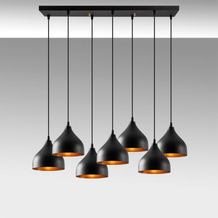 Lampadario su filo TATTOO 7xE27/40W/230V