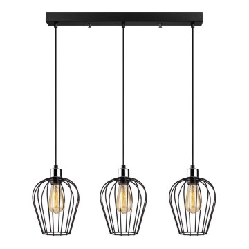 Lampadario su filo TEL 3xE27/100W/230V