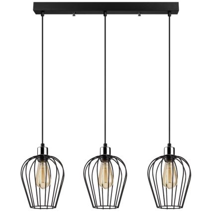 Lampadario su filo TEL 3xE27/100W/230V