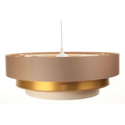 Lampadario su filo TRINITI 1xE27/60W/230V beige/oro