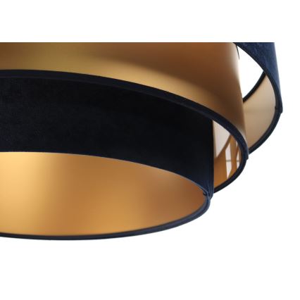 Lampadario su filo TRINITI 1xE27/60W/230V blu/oro