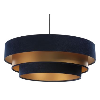 Lampadario su filo TRINITI 1xE27/60W/230V blu/oro