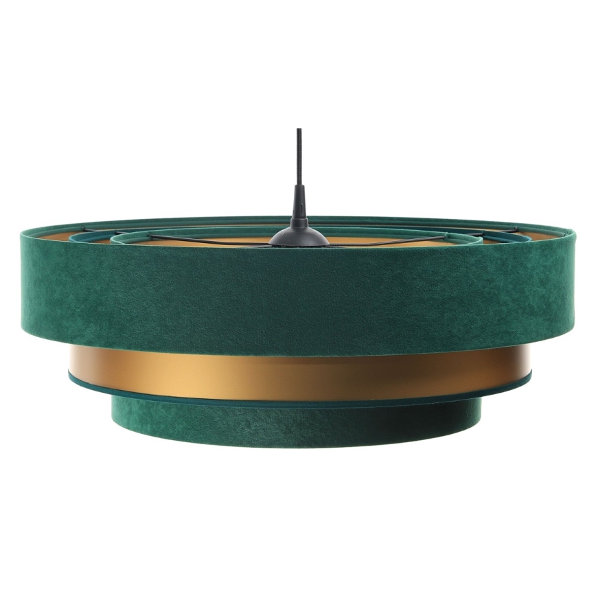 Lampadario su filo TRINITI 1xE27/60W/230V verde/oro