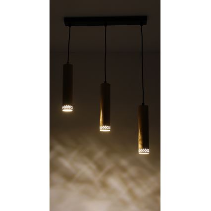 Lampadario su filo TUBO 3xGU10/25W/230V