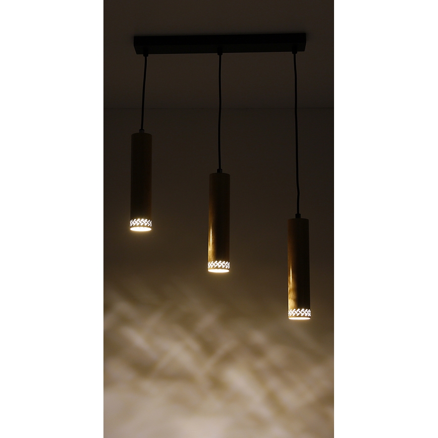 Lampadario su filo TUBO 3xGU10/25W/230V