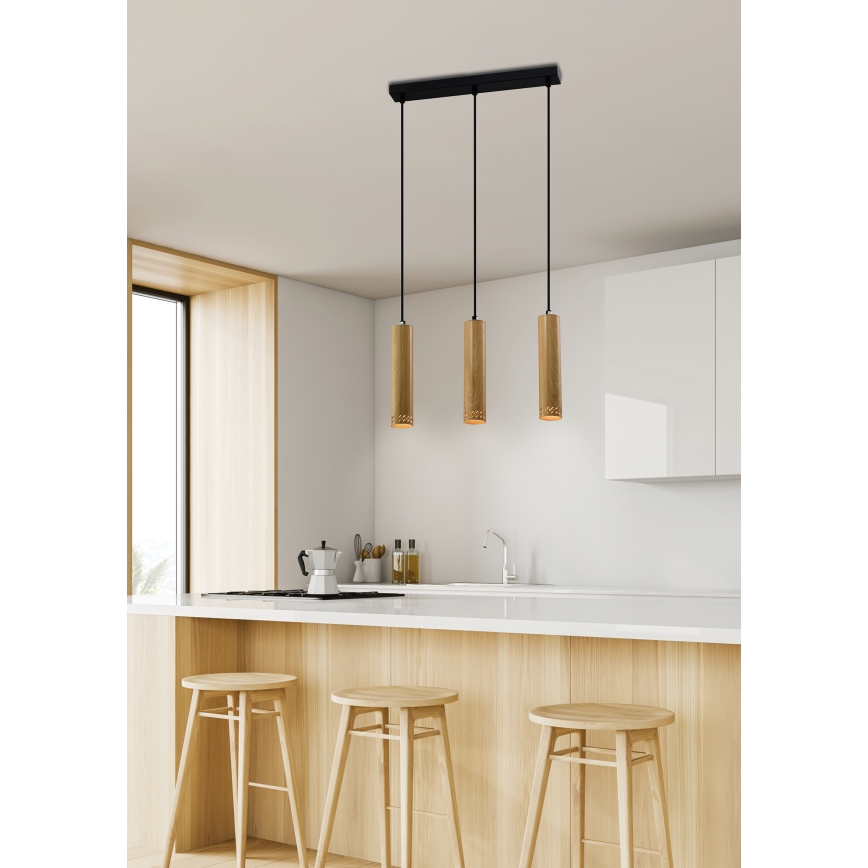 Lampadario su filo TUBO 3xGU10/25W/230V