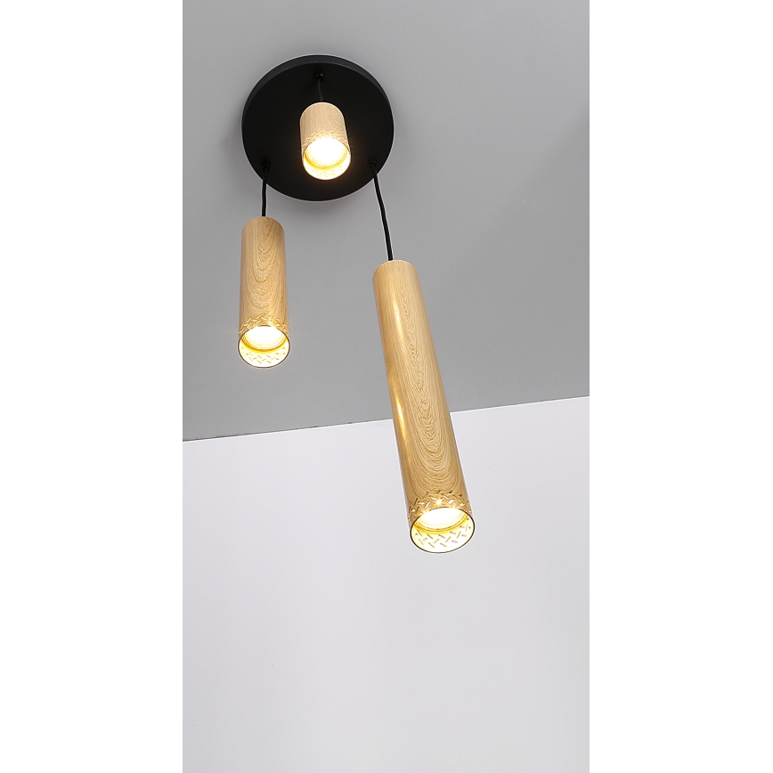 Lampadario su filo TUBO 3xGU10/25W/230V