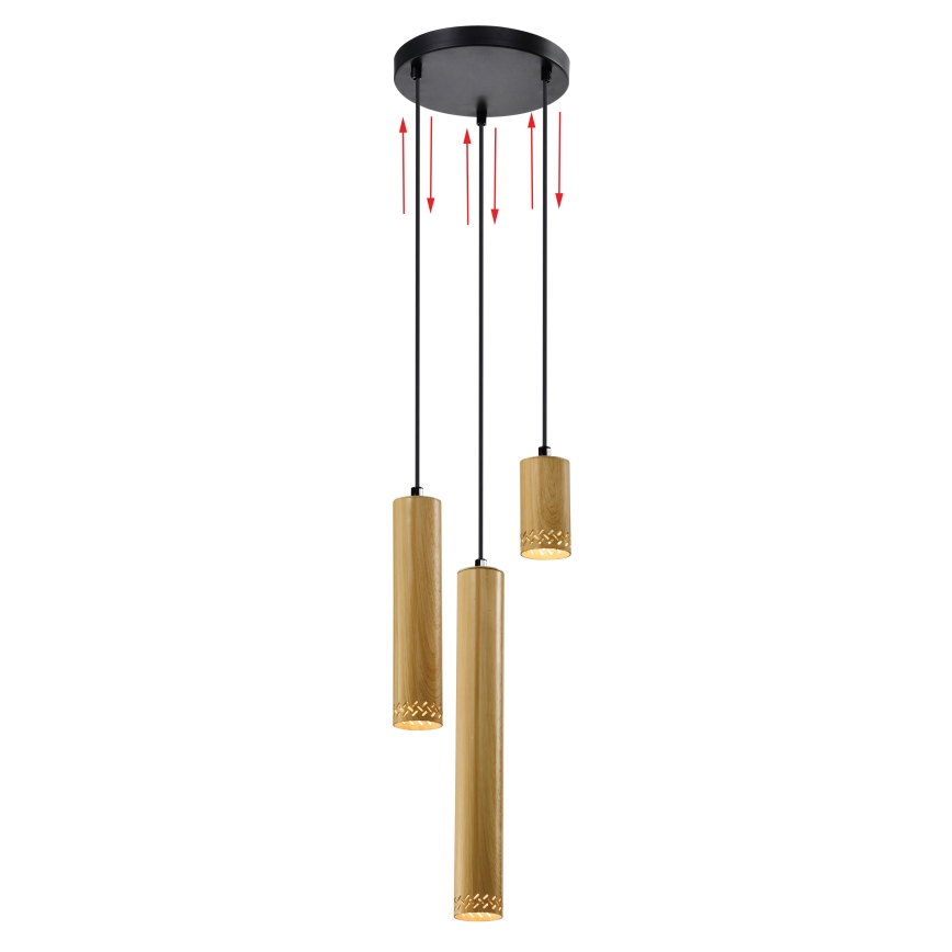 Lampadario su filo TUBO 3xGU10/25W/230V