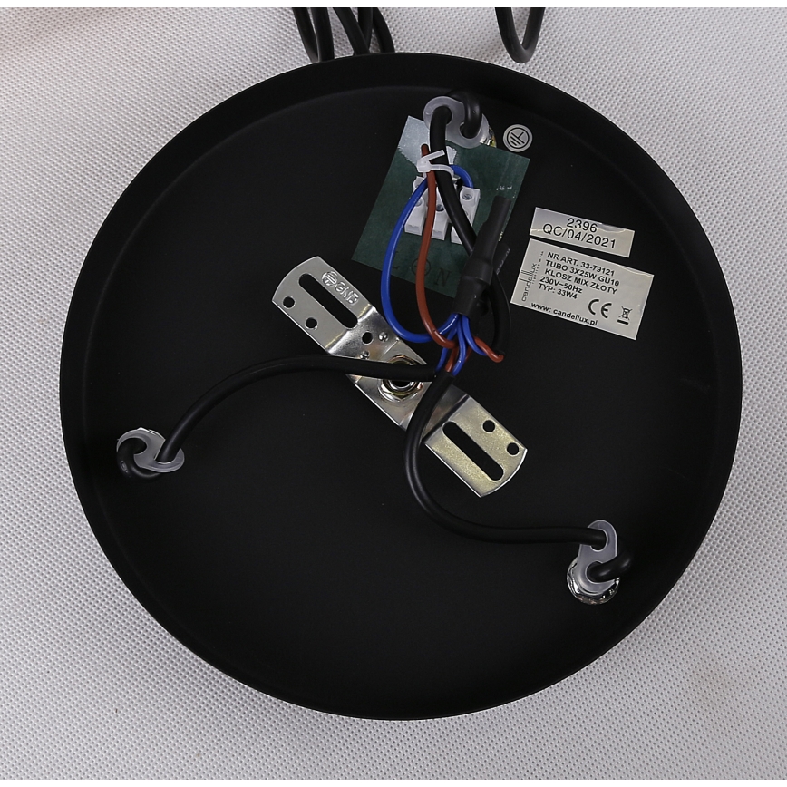 Lampadario su filo TUBO 3xGU10/25W/230V