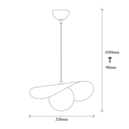 Lampadario su filo VATOZ 1xE27/60W/230V