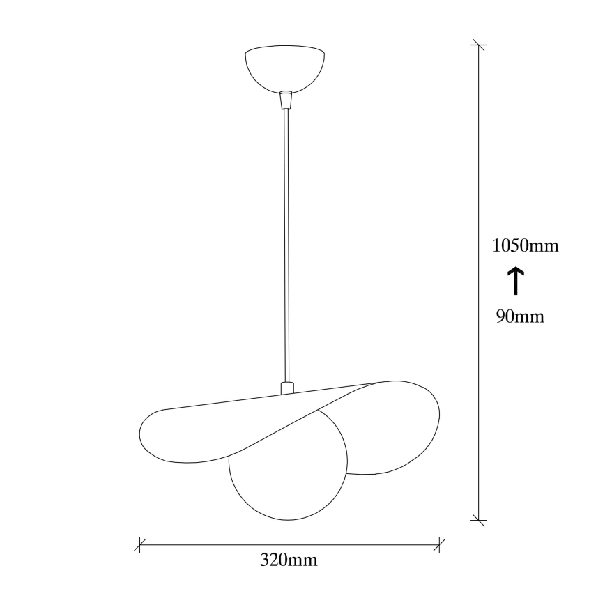 Lampadario su filo VATOZ 1xE27/60W/230V