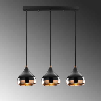 Lampadario su filo YILDO 3xE27/40W/230V