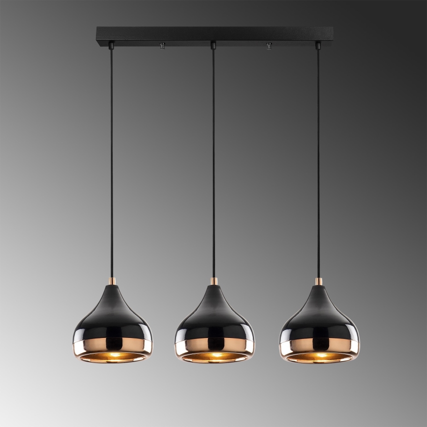 Lampadario su filo YILDO 3xE27/40W/230V