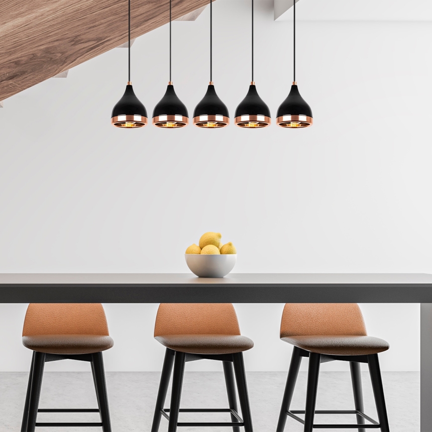 Lampadario su filo YILDO 5xE27/40W/230V