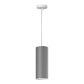 Lampadario su filo ZIK 1xE27/40W/230V grigio