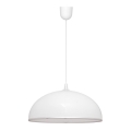 Lampadario su fune CIRCLE 1xE27/15W/230V bianco