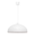 Lampadario su fune CIRCLE 1xE27/15W/230V bianco