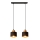 Lampadario su fune EDISON 2xE27/15W/230V