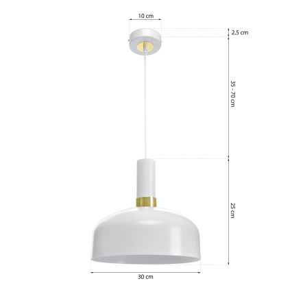 Lampadario su fune MALMO 1xE27/60W/230V