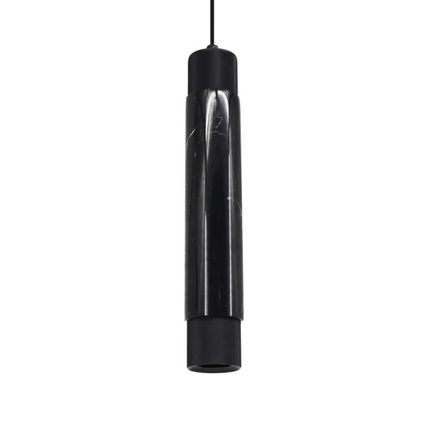 Lampadario su fune MARBLE 1xGU10/8W/230V nero
