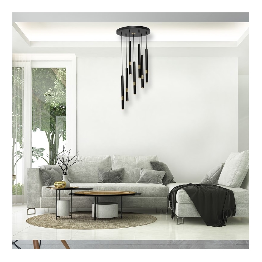 Lampadario su fune MONZA 7xG9/7W/230V