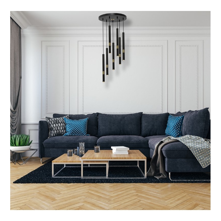 Lampadario su fune MONZA 7xG9/7W/230V