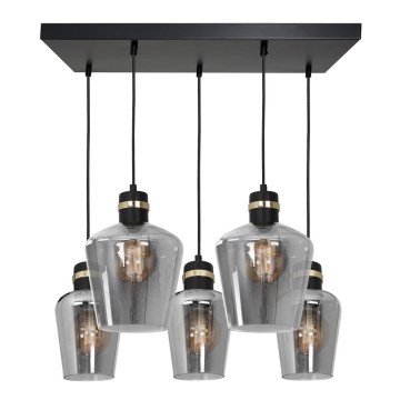 Lampadario su fune RICHMOND 5xE27/60W/230V
