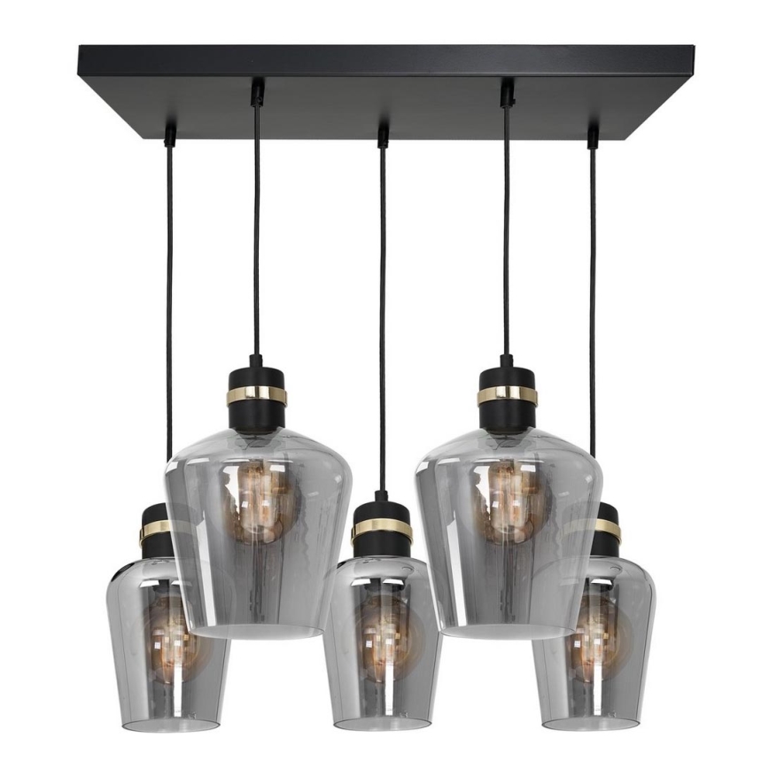 Lampadario su fune RICHMOND 5xE27/60W/230V