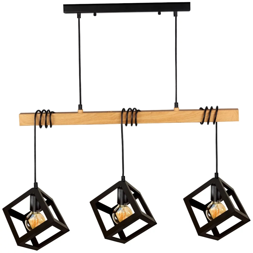 Lampadario su fune SWEDEN 3xE27/20W/230V