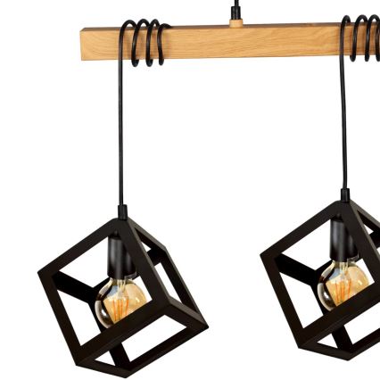 Lampadario su fune SWEDEN 3xE27/20W/230V