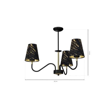 Lampadario su palo HERMES 3xE27/60W/230V