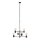Lampadario su palo HEXA 6xE27/40W/230V