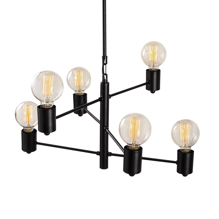 Lampadario su palo HEXA 6xE27/40W/230V