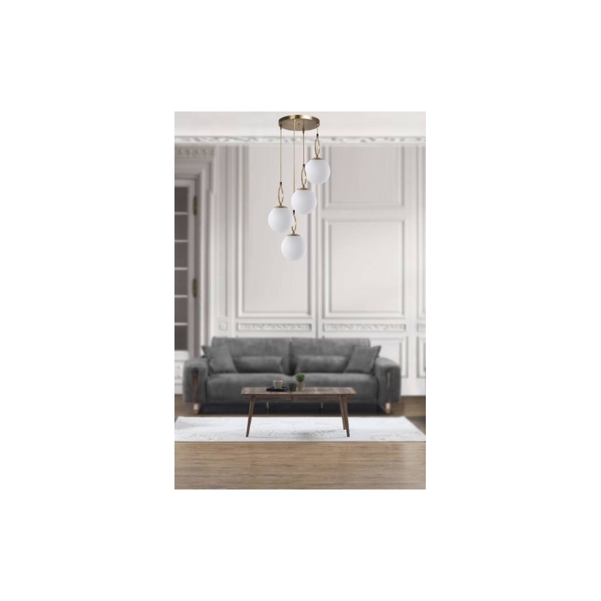 Lampadario su palo MORINO 4xE27/60W/230V