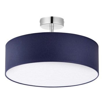 Lampadario su palo RONDO 4xE27/15W/230V d. 40 cm blu